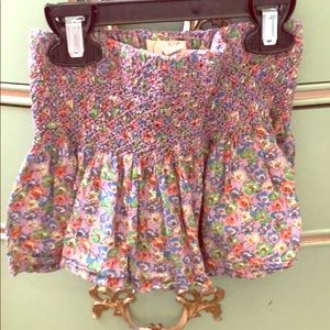 Peek Smocked Skirt